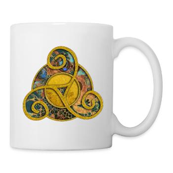Triskele - Celtic Symbol Design 4 - Tasse - Weiß - Rechts
