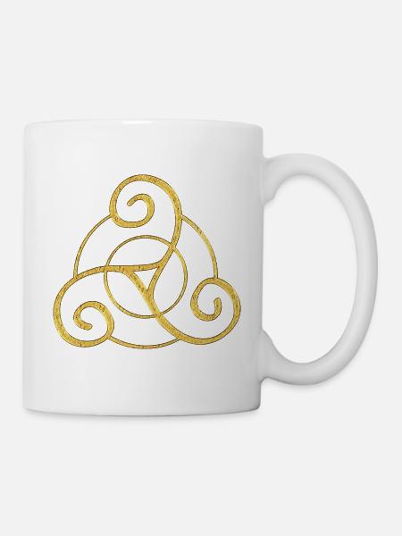 Triskele - Celtic Symbol Design 1 - Tasse - Weiß
