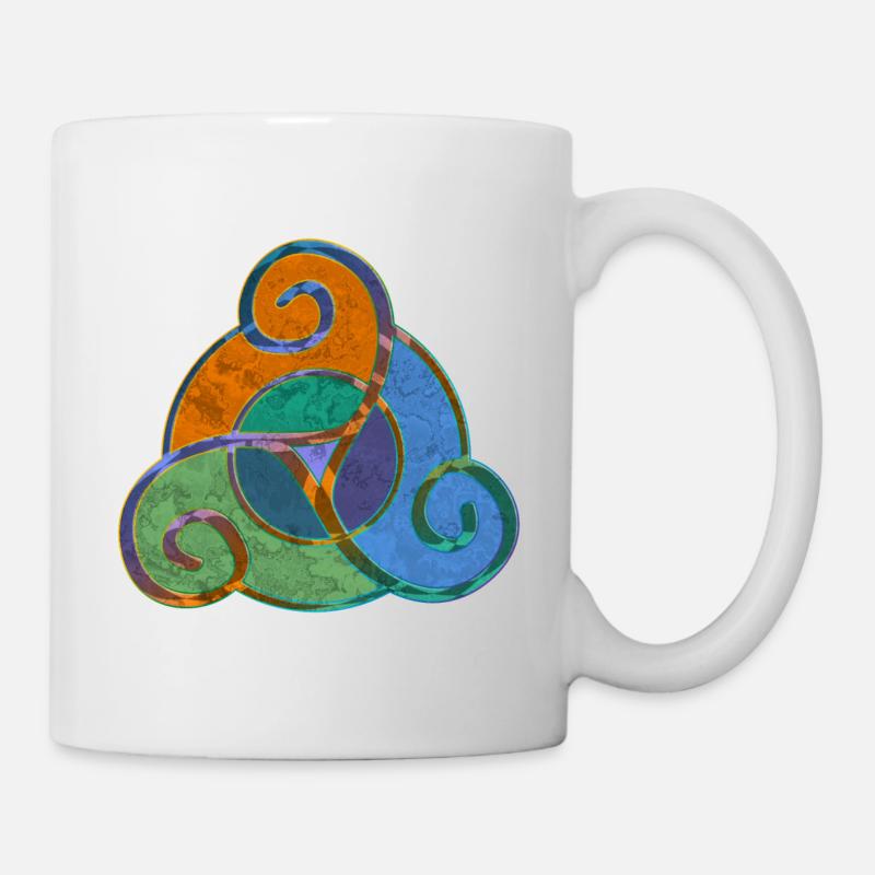 Triskele - Celtic Symbol Design 5 - Tasse - Weiß