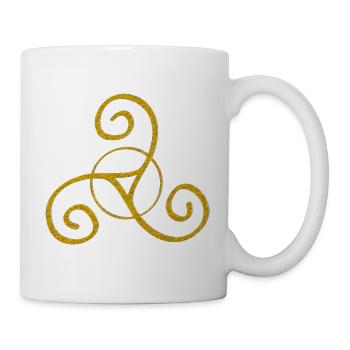 Triskele - Old Celtic Symbol 1 - Mug - white - Right