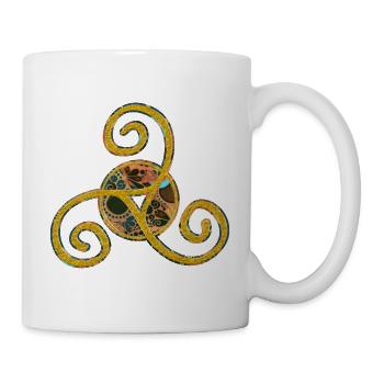 Triskele - Old Celtic Symbol 4 - Mug - white - Right