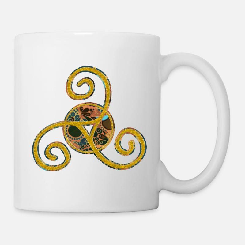 Triskele - Ancien symbole celtique 4 - Mug blanc - blanc