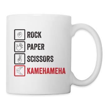 CISEAUX EN PAPIER DE ROCHE KAMEHAMEHA - Mug blanc - blanc - Droite