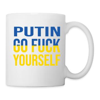Scheiß Putin - Tasse - Weiß - Rechts