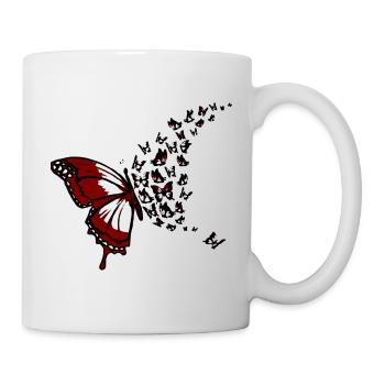 Butterfly swarm - Mug - white - Right