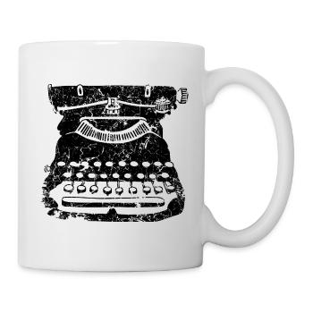 Vintage typewriter - Mug - white - Right