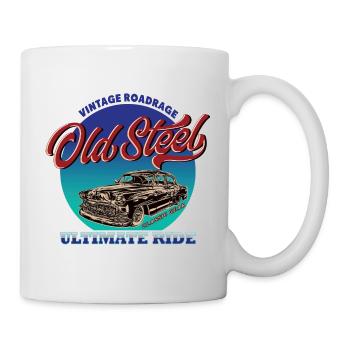 Oldschool Rockabilly Car Vintage - Mug blanc - blanc - Droite