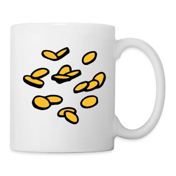 Pièces d’or Or Rain Taler - Mug blanc - blanc - Droite