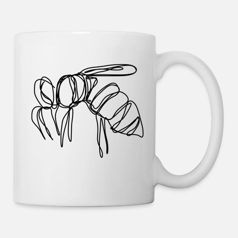 Abeille - Mug blanc - blanc