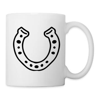 Horseshoe Lucky Charm Lucky Mushroom - Mug - white - Right