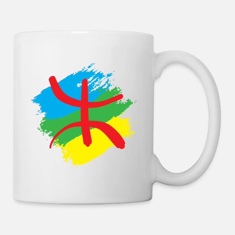 Stylized Amazigh flag - Mug - white