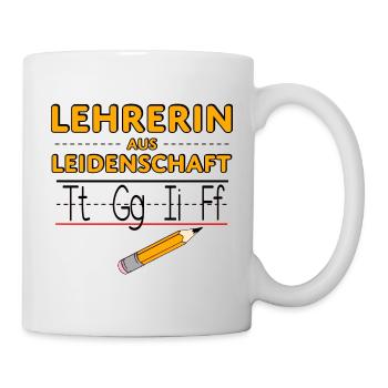 Lehrerin Lehrersprüche tgif Humor Lehrer Sprüche - Tasse - Weiß - Rechts
