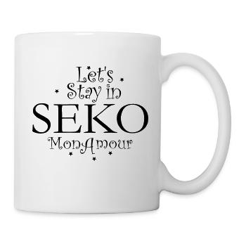 LETS STAY IN SEKO TOGO - Mug blanc - blanc - Droite