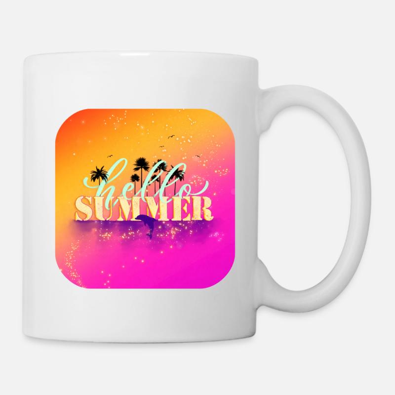 Hello Summer - Tasse - Weiß