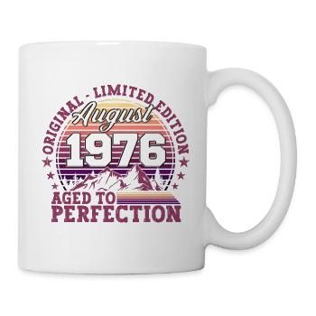 Original August 1976 46th Birthday Fun Gift - Mug - white - Right