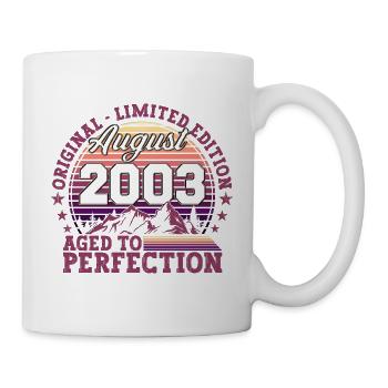 Original August 2003 19th Birthday Fun Gift - Mug - white - Right
