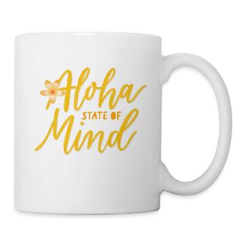 État d’ Aloha et humeur estivale - Mug blanc - blanc - Droite