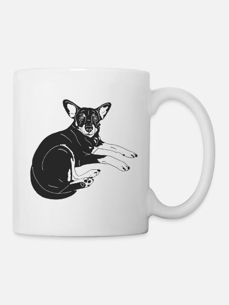 Zwergpinscher - Tasse - Weiß