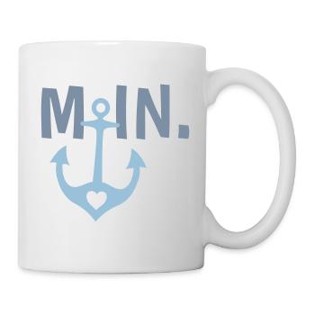 Moin. - Tasse - Weiß - Rechts