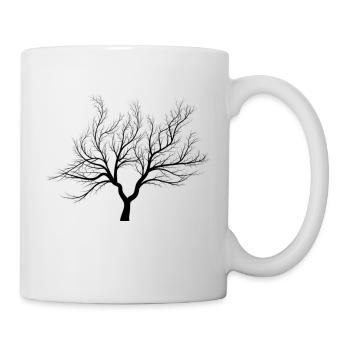 Baum mit Statement - Tasse - Weiß - Rechts