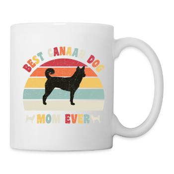 Best Canaan Dog mom ever dog lovers vintage retro - Tasse - Weiß - Rechts
