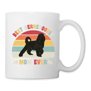Best Bernedoodle mom ever dog lovers vintage retro - Mug - white - Right