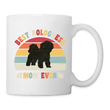 Meilleure maman bolognaise jamais amateurs de chiens vintage rétro - Mug blanc - blanc - Droite