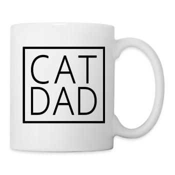Cat Dad - Cool Dad Lover Dad Cat Besitzer Geschenk - Tasse - Weiß - Rechts