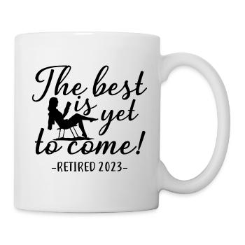 Retired 2023 Retirement Gift For Men & Women Funny - Mug - white - Right