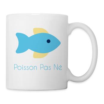 Poisson Pas Né / Poisson Pané - Mug blanc - blanc - Droite