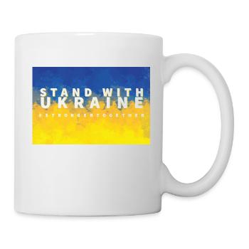 Stand with Ukraine - Tasse - Weiß - Rechts