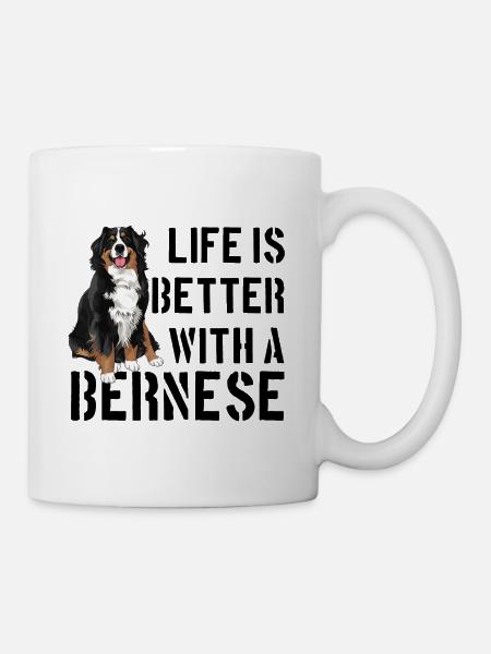 Bernese Mountain Dog - Mug - white