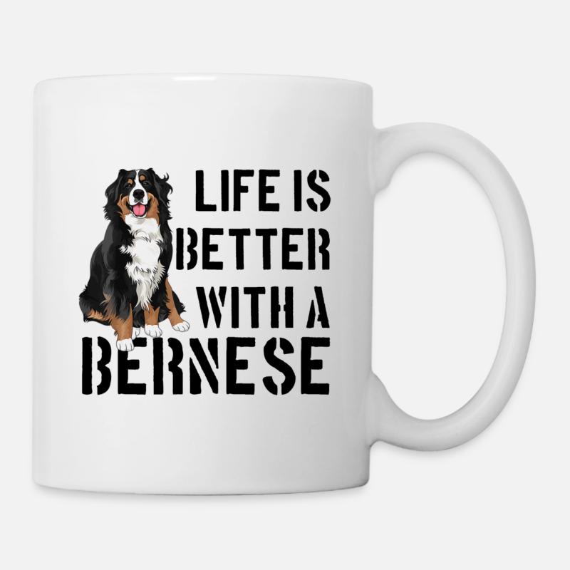 Bernese Mountain Dog - Mug - white