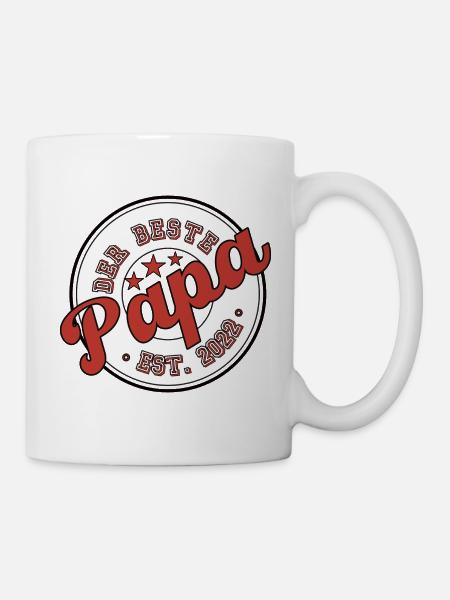 Der Beste Papa 2022 - Tasse - Weiß
