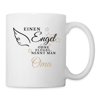 Engel ohne Flügel... Oma - Tasse - Weiß - Rechts