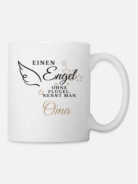 Engel ohne Flügel... Oma - Tasse - Weiß