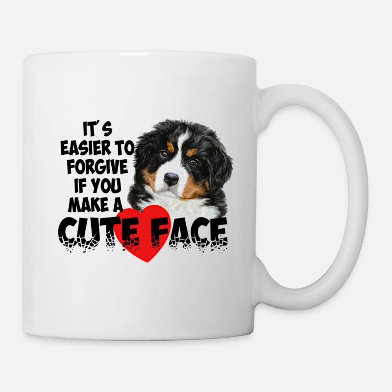 Berner Sennenhund - Tasse - Weiß