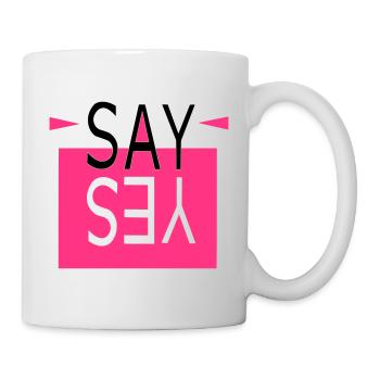 SAY YES orange - Mug - white - Right