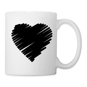 Scribble Heart - Mug - white - Right
