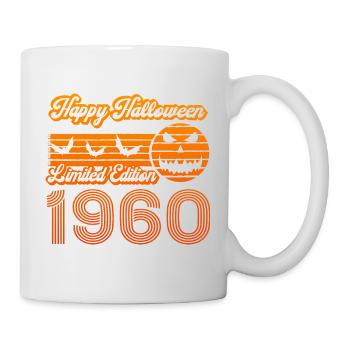Pumpkin Halloween Birthday Year 1960 Vintage - Mug - white - Right
