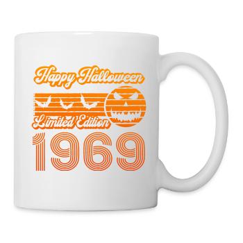Halloween Pumpkin Birthday Year 1969 Vintage - Mug - white - Right