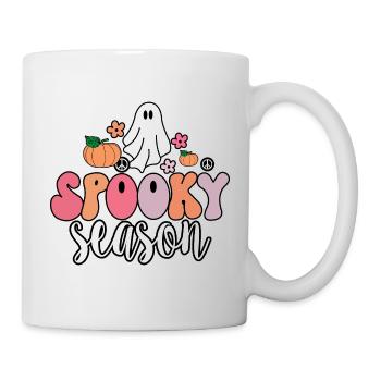 Groovy Ghost Spooky Season T-Shirt - Tasse - Weiß - Rechts