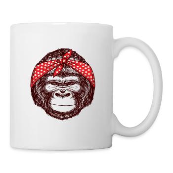 Singe - Mug blanc - blanc - Droite