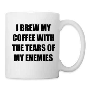 funny coffee saying - Mug - white - Right