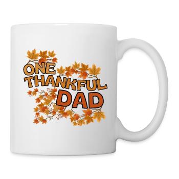 Papa Papa Reconnaissant Laisse de la gratitude - Mug blanc - blanc - Droite