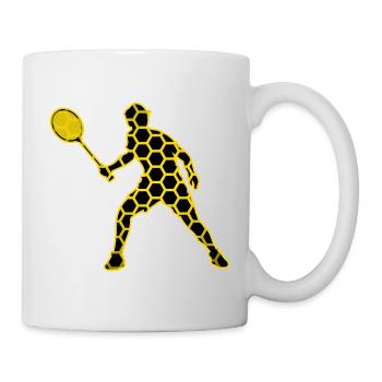 badminton badminton player crossminton badminton - Mug - white - Right