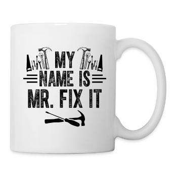Monsieur réparez-le, L’artisan qui peut tout faire - Mug blanc - blanc - Droite