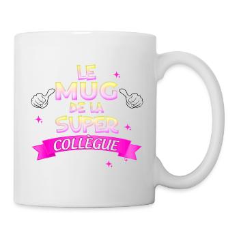 Mug Cadeau Pour Femme Collègue Dessin Original - Mug blanc - blanc - Droite