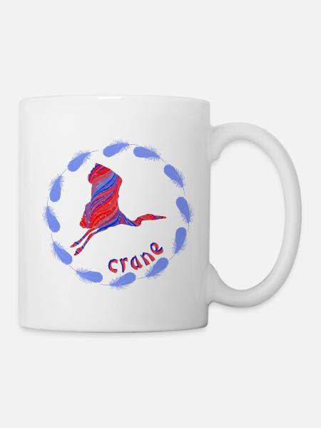 kranich e 279 - Tasse - Weiß