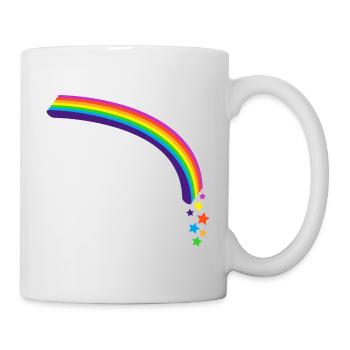 Kidcore Rainbow Stars Bright Colors Gift - Mug - white - Right